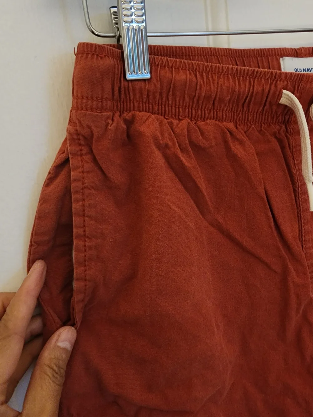 Old Navy Boys Shorts XL 14-16 Rust Orange Drawstring Casual Summer Beach Casual